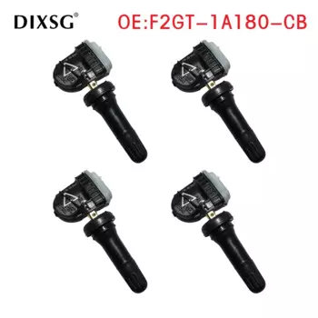 4 шт., датчик давления в шинах F2GT1A180CB, TPMS 433 МГц для Ford Edge 01/2015-12/2021 Explorer F-150 Focus Transit OEM F2GT1A180CC