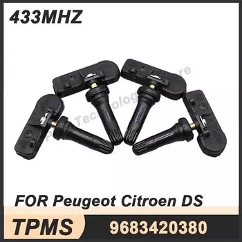 4 шт. датчики давления в шинах датчик TPMS для Peugeot 3008 308 5008 Citroen C4 Jumper DS4 DS5 Berlingo 433 МГц 9683420380