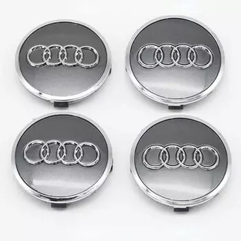 4 шт. для Audi A3 A4 B8 A6 C7 A5 Q5 Q3 Q7 RS4 RS8 RS7 RS5 RS6 S3 S4 S5 S6 S8 Центральные колпаки ступицы колес автомобиля 61 мм Крышка обода Аксессуары