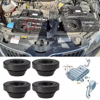 4 шт. для SKODA FABIA KODIAQ OCTAVIA RAPID ROOMSTER SUPERB очиститель воздушного фильтра буферный корпус резиновая крышка стопорное крепление 036129689 Б