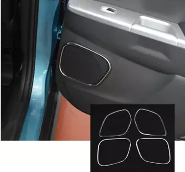 4 шт., хромированные кольцевые накладки на автомобильные двери, для Mitsubishi ASX 2013 2014 2015 2016 2017 2018