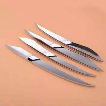 4 шт. хромированные противотуманные фары, накладки на решетку, подходят для Mercedes Benz E-Class W213 S213 C238 A238 2018 2019 2020