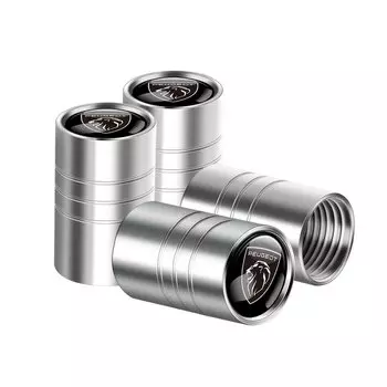 4 шт. колпачки для клапанов автомобильных шин, колпачки для стержней шины, автомобильные аксессуары для Peugeot 208 2012 ~ 2018 308 2019 ~ 2021 2008 207 508 607