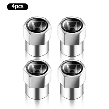 4 шт. колпачки для клапанов автомобильных шин, металлическая Стайлинг, крышка стержня воздуха для шин для Honda Civic Fit Jazz Accord CRV HRV City Odyssey Passport