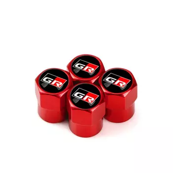 4 шт., колпачки для клапанов шин автомобиля, шток воздуха для Toyota GR Sport Gazoo Racing RAV4 C-HR Corolla Yaris Avensis, аксессуары для заглушек шин
