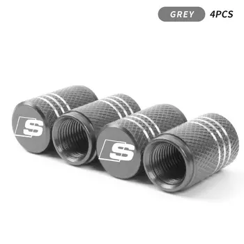 4 шт. колпачки для штока клапана колес автомобиля, заглушки воздушной крышки для Audi A1 A3 A4 A5 A6 A7 A8 Q2 Q3 Q5 Q7 Q8 RS3 RS4 S3 S4 S5 S7 TT