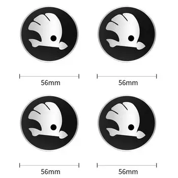 4 шт., колпачки для Skoda Rapid Scala Kodiaq Fabia Kamiq Karoq Octavia 3, 56/60/65/68 мм