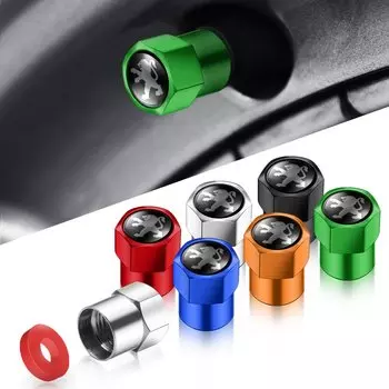 4 шт. колпачки клапанов для автомобильных шин, металлическая крышка с эмблемой, чехол для Peugeot Tesla Cadillac Land Rover Toyota Hyundai BMW Mercedes Benz Alfa Romeo