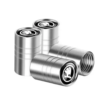 4 шт., колпачки на ниппели автомобильных шин Skoda Yeti Fabia Octavia 3 2 a5 Kodiaq Karoq Rapid