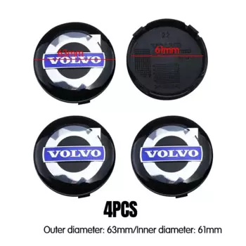 4 шт. колпаки центральной ступицы колес автомобиля, крышка авто эмблемы, автомобильные аксессуары, подходят для Volvo S40 S80L S60 S90 XC40 XC60 XC90 V40 V60 V90