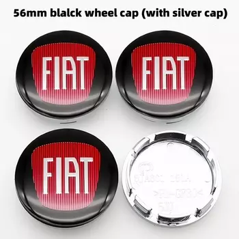 4 шт. колпаки ступицы центральных колес Fiat 500 серии 56 мм — пылезащитные чехлы для моделей Punto Stilo Bravo Ducato Freemont 124