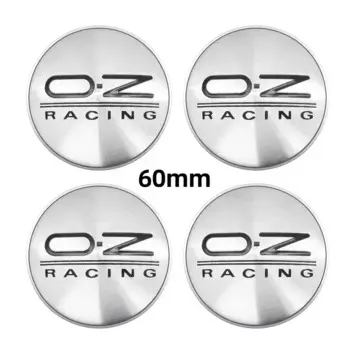 4 шт./компл., 56 мм, 60 мм, 65 мм, 68 мм, черный, серебристый, красный, центральная крышка ступицы колеса автомобиля, значок с логотипом для OZ RACING, аксессуары для стайлинговой отделки