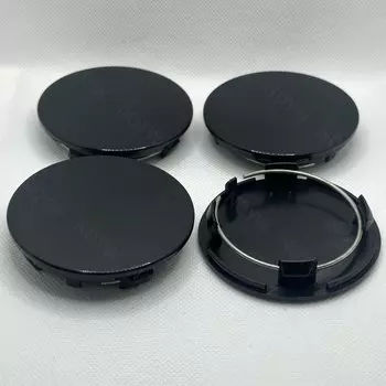 4 шт./компл., 70 мм, центральные колпаки для колес автомобиля, колпаки для обода автомобиля, черный, серебристый, ABS, колпаки, пылезащитные чехлы, аксессуары для модификации автомобиля