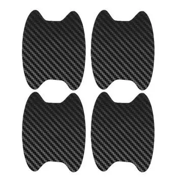 4 шт./компл., автомобильная наклейка на дверную ручку из углеродного волокна, с защитой от царапин