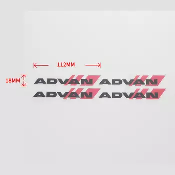 4 шт./компл. автомобильный Стайлинг JDM наклейка на обод ADVAN RACING колеса ПВХ украшения шины наклейки на колеса водонепроницаемые