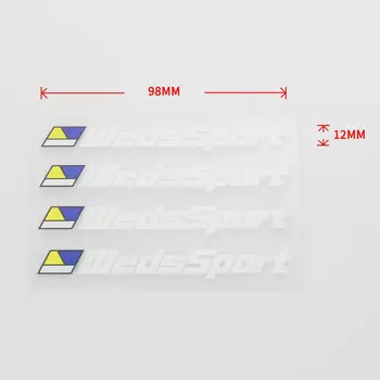 4 шт./компл. автомобильный Стайлинг JDM наклейка на колесо WedsSport RACING ПВХ украшения обод шины наклейки водонепроницаемые