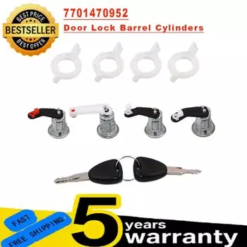 4 шт./компл. цилиндры для автомобильного дверного замка для Renault Master 2 Mascott Opel Movano 2 Nissan Interstar 1998-2008 7701470952 256524