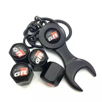 4 шт./компл. GR Автомобильная металлическая крышка клапана шины Противоугонная для Toyota GR Sport Gazoo Racing Corolla Prius Harrier Camry Tacoma Venza Rav4