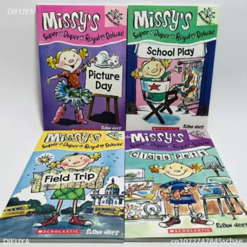 4 шт./компл., классные ветки Missy's Super Duper Royal Deluxe, раскраска для чтения, английская книга с картинками, книга с картинками, возраст 3-6 лет