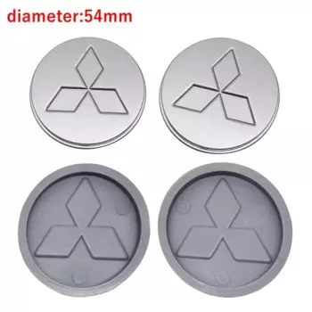 4 шт./компл. колпаки центральной ступицы колес автомобиля для Mitsubishi Ralliart Lancer ASX Colt Pajero Outlander Eclipse Delica, колпаки, аксессуары