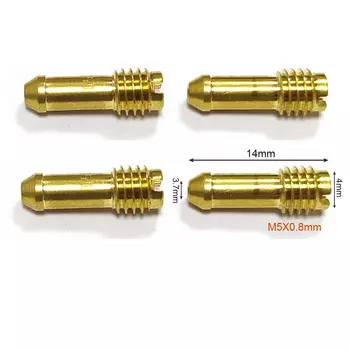 4 шт./компл., пилотная струя холостого хода, медленная струя M5x0,8 мм, резьба для Mikuni Carb N151.067 Kawasaki KZ1000 GS1000 GS1100 DR-350