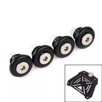 4 шт./компл., задний чемодан для мотоцикла, хвостовая верхняя коробка, кронштейн багажника для шлема, базовая пластина, втулка, накладка, пряжка, проставки, аксессуары для двигателя