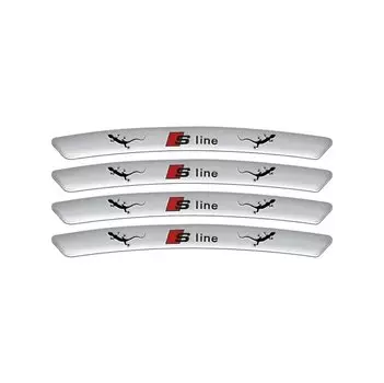 4 шт./комплект, автомобильные эмблемы для Audi QUATTRO Sline RS A4 B8 B6 B7 B9 A3 8P 8V 8L A6 C7 C6 C5 A5