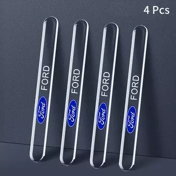 4 шт. края двери автомобиля прозрачные защитные полосы от царапин для Ford Fiesta MK7 MK8 MK5 MK4 MK6 авто внешние аксессуары
