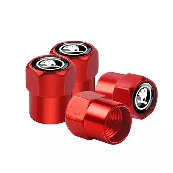 4 шт., крышка клапана для автомобильных шин, пылезащитные колпачки для колес, аксессуары для авторемонта для Skoda S VRS VII Octavia A2 A5 2 7 Superb Kodiaq Rapid Fabia