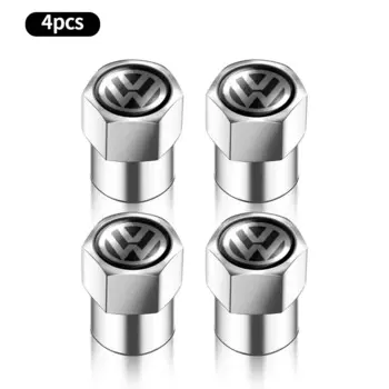 4 шт. крышка клапана для автомобильных шин, крышки воздушного клапана для Volkswagen VW Beetle Touareg Tiguan CC T-ROC Golf 4 5 6 7 T4 T5 Passat RLINE R