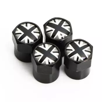 4 шт., крышки воздушных клапанов стержня колес автомобиля с флагом Великобритании, крышки для MINI COOPER S JCW F55 F56 F60 R55 R56 R60, внешние автомобильные аксессуары