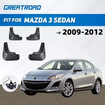 4 шт. литые автомобильные брызговики для Mazda 3 BL Axela Sedan 2009 2010 2011 2012 2013 брызговики брызговики защитная крышка