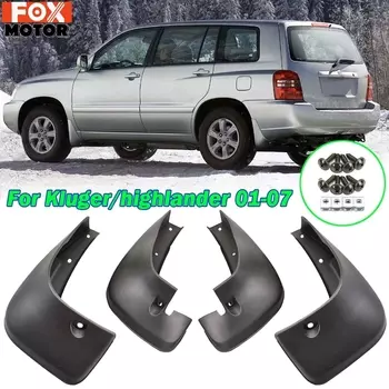 4 шт. литые брызговики для Toyota Highlander Kluger 2001-2007 XU20, брызговики 2002 2003 2004 2005 2006