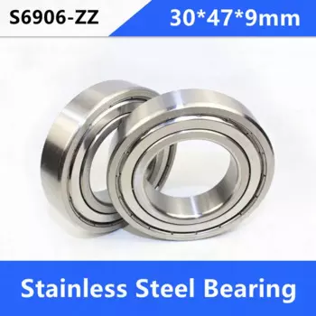 4 шт./лот ABEC-5 S6906ZZ S6906 ZZ Подшипники 30x47x9 мм из нержавеющей стали глубокий шаровой подшипник экранированный 30*47*9 мм 6906 6906ZZ