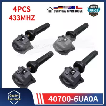 4 шт./лот датчики в шинах TPMS 40700-6UA0A для Nissan Altima 2019-2020 гг., датчик системы контроля давления в шинах 433 МГц 407006 ОА0А