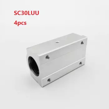 4 шт./лот SC30LUU длинный тип линейный блок корпуса линейный подшипник блоки для 30 мм линейный вал для ЧПУ частей маршрутизатора SCS30LUU