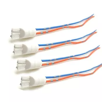 4 шт./лот T10 розетка 194 168 W5W штекер удлиненные жгуты проводов разъем адаптер белый