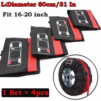 4 шт./лот, универсальный автомобильный чехол для запасного колеса, сумки для хранения автомобильных колес, защита колес, пылезащитный, водонепроницаемый