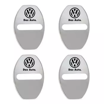 4 шт. металлическая эмблема замка двери автомобиля, наклейка, аксессуары для Volkswagen VW MTM Blue Motion Tiguan GTI R Line R32 Touareg Passat