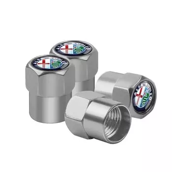 4 шт. металлические автомобильные колпачки для колес, колпачки для штока клапана, автомобильные аксессуары для Alfa Romeo 159 Giulietta 147 Giulia Quadrifoglio 166