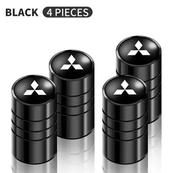 4 шт. металлические автомобильные Значки колпачки для клапанов колесных шин автомобильные аксессуары для Mitsubishi Ralliart Lancer EX Outlander 3 Pajero 4 ASX