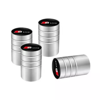 4 шт. металлические колпачки для клапанов автомобильных колес, крышки для штока, чехлы для Audi Sline RS3 RS6 TT A1 A2 A3 A4 A5 A6 A7 A8 Q1 Q2 Q3 Q4 Q5 Q6 Q7 Q8