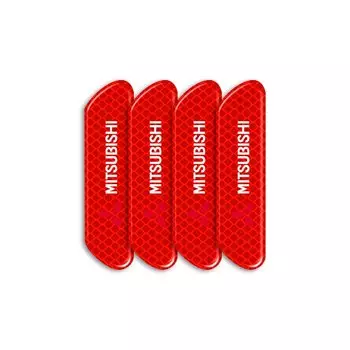 4 шт. наклейка на дверь автомобиля, предупреждение о безопасности, светоотражающий знак для Mitsubishi Pajero Outlander XL Montero Lancer Triton l200 Galant