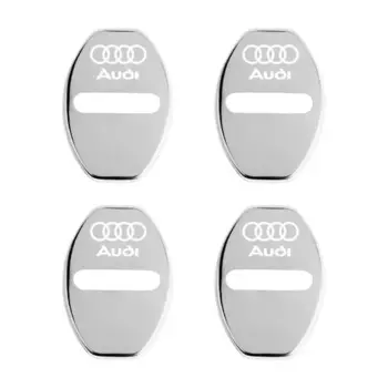 4 шт., наклейка на крышку дверного замка для Audi A3 A4 B8 8P B9 8V B6 A5 B7 A1 A6 C6 Q3 Q5 C7 I8 kuga, аксессуары для авто украшения