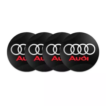 4 шт., наклейки для Audi SLine A3 A4 A5 A6 A7 A8 Q2 Q3 Q5 Q7 Q8 S3 S4 S5 S6 S7, 56 мм