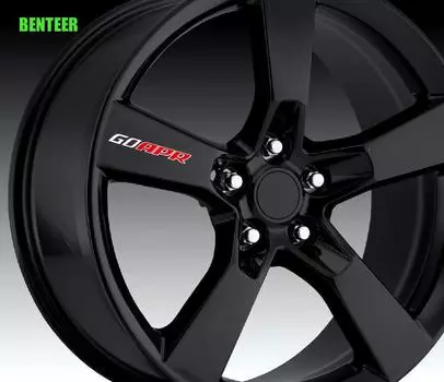 4 шт., наклейки на автомобильные колеса для Volkswagen RLINE GolfR GTI Polo CC Touran Audi Sline Quattro A4 A6