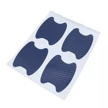 4 шт., наклейки на дверную ручку автомобиля, из углеродного волокна