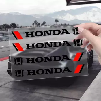 4 шт., наклейки на дверные ручки автомобиля, виниловые наклейки для кузова, аксессуары для Honda Civic Fit Jazz Accord Pilot CRV Odyssey Passport
