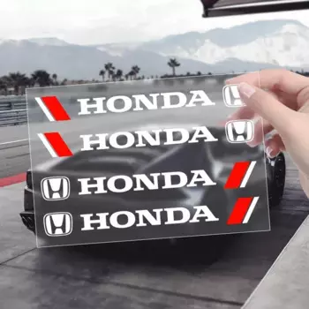 4 шт., наклейки на дверные ручки автомобиля, дизайнерские наклейки, виниловые наклейки для Honda Accord Elysion CR-Z Odyssey SPIRIOR, аксессуары