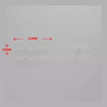 4 шт., наклейки на обод автомобиля, РАБОТАЕТ, ПВХ, украшение, наклейка на колесо, водонепроницаемая